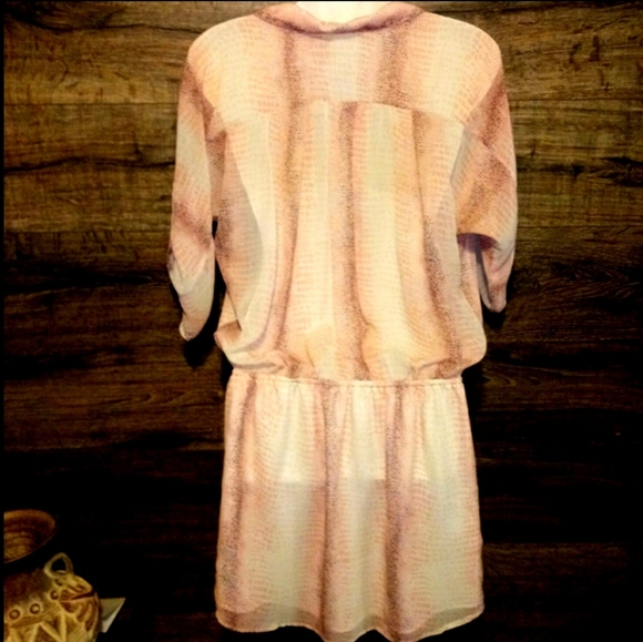Kaya Di Koko Dress Size M Pink Snakeskin NWOT - Picture 4 of 16